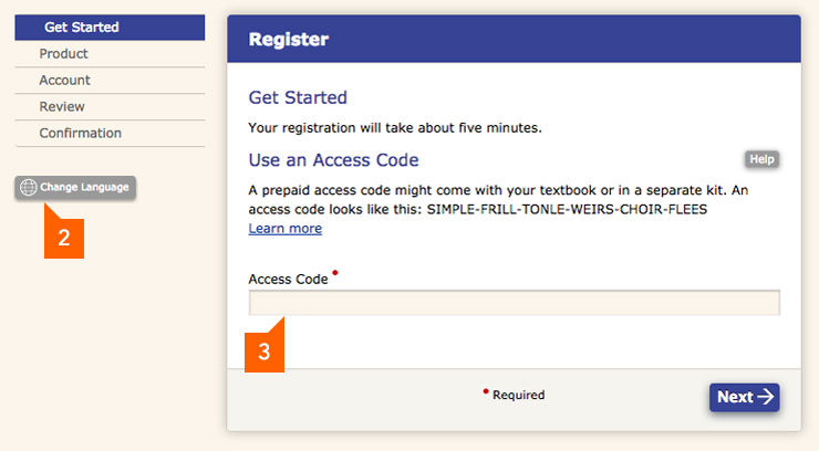 Registrace eText